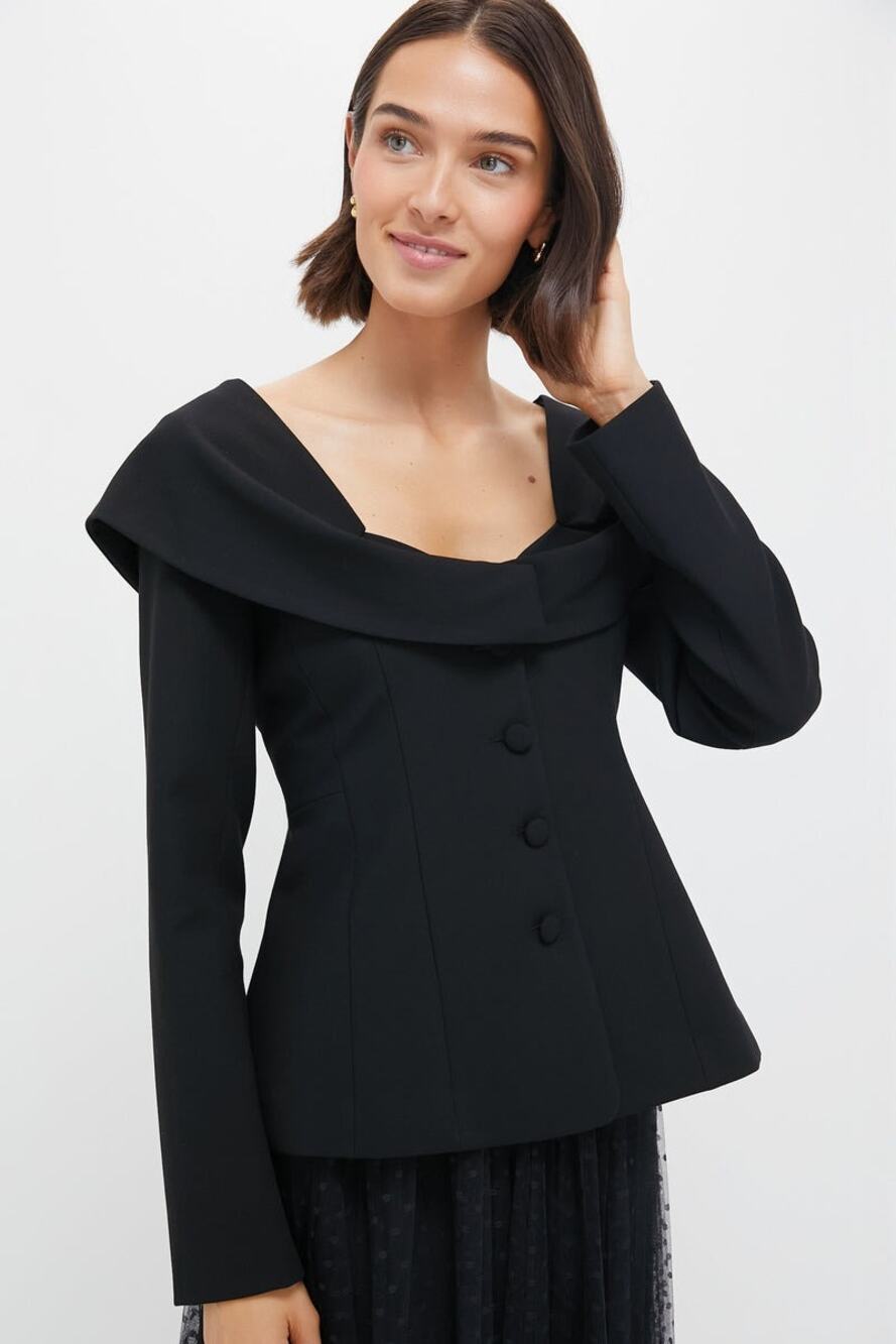 TUCKERNUCK Black Monroe Top Size M NWT Retail $298